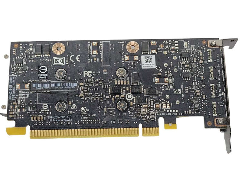 NVIDIA Quadro P1000 4GB GDDR5 PCI GPU 4x Mini DisplayPort Low Profile _