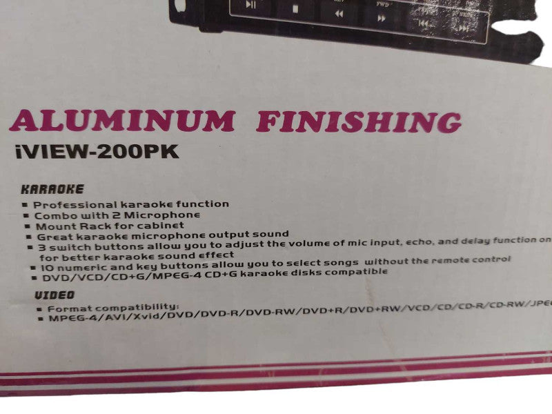 iView - 200PK Professional Karaoke Combo with 1 Dynamic Microphones =