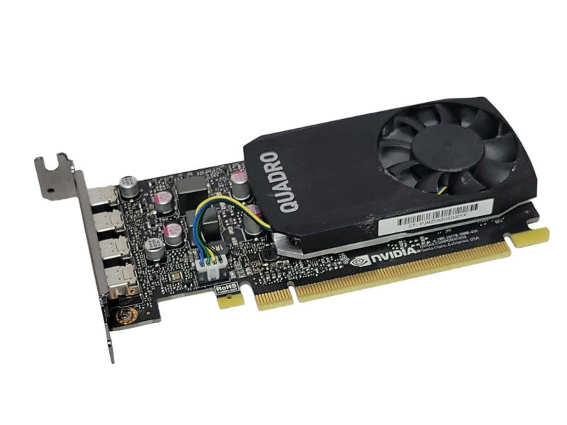 NVIDIA Quadro P1000 4GB GDDR5 PCI GPU 4x Mini DisplayPort Low Profile _