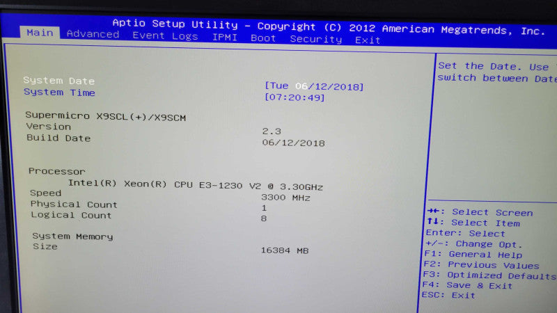 Intel Xeon E3-1230 v2 | Super Micro X9SCL+-F | 16GB RAM | NO HDD