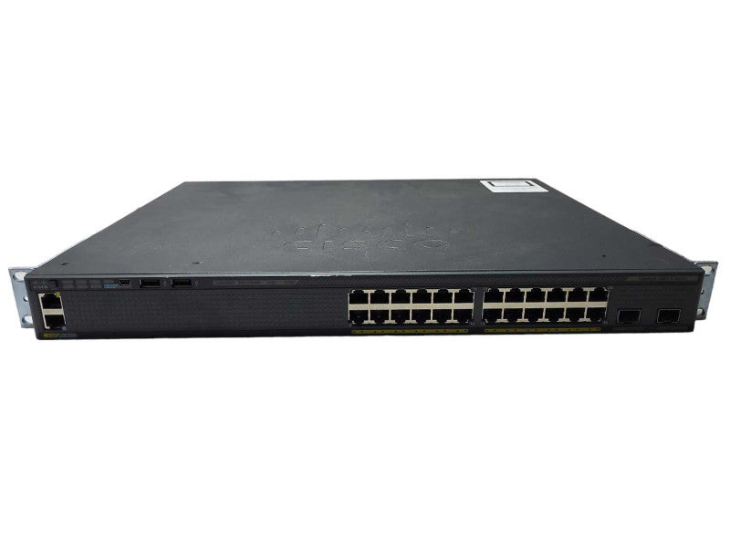Cisco WS-C2960X-24PD-L | 24 Port GigE PoE+ 370W Switch 2x 10G SFP+ w/ Stack $