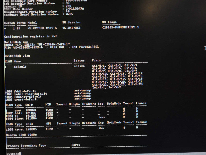 Cisco WS-C2960X-24PD-L | 24 Port GigE PoE+ 370W Switch 2x 10G SFP+ w/ Stack $