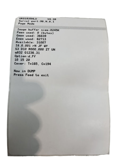 ZEBRA LP2443PSA THERMAL LABEL PRINTER W/ COMPATIBLE ADAPTER &