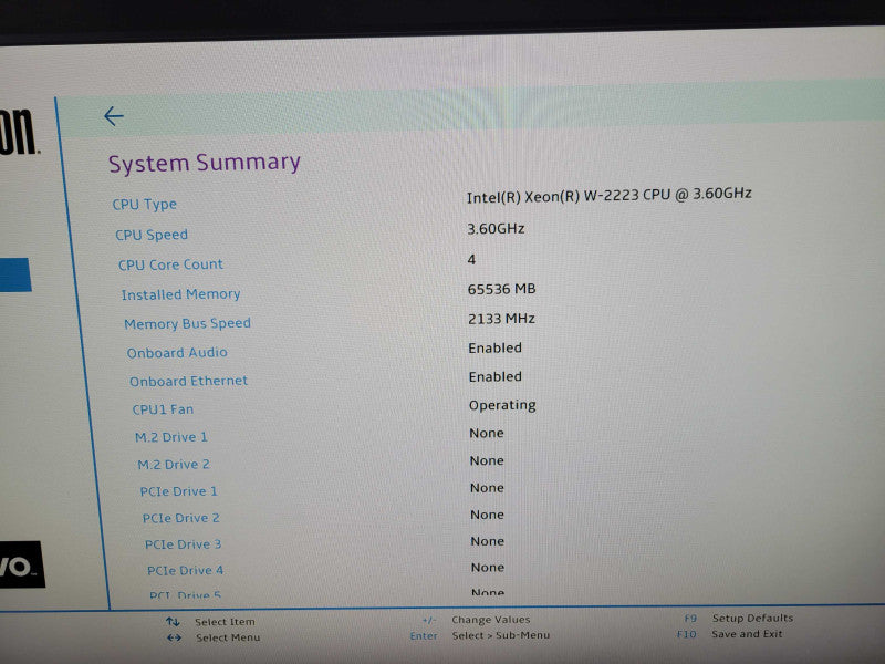 Lenovo ThinkStation P520 - Xeon W-2223 | 64GB DDR4 | NO HDD | QUDARO K1200 %