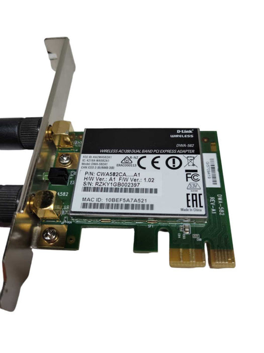 D-Link Wireless AC1200 Dual Band Wi-Fi PCI Express Adapter DWAâ582 %