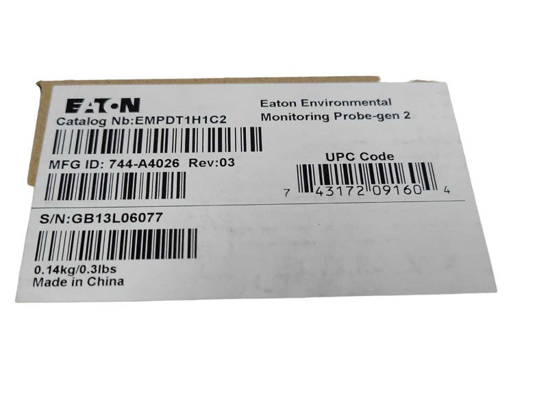 New Eaton EMPDT1H1C2 Environmental Monitoring Probe-gen 2 _