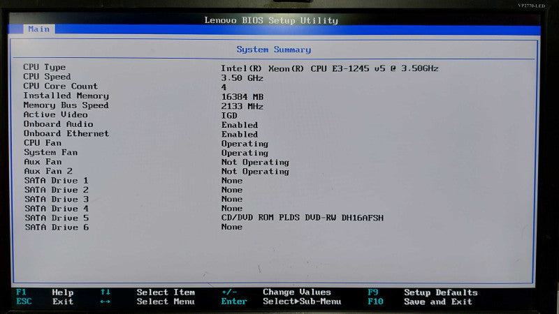 Lenovo P310 Workstation Xeon E3-1245 V5 @ 3.50ghz / 16gb ram / READ #