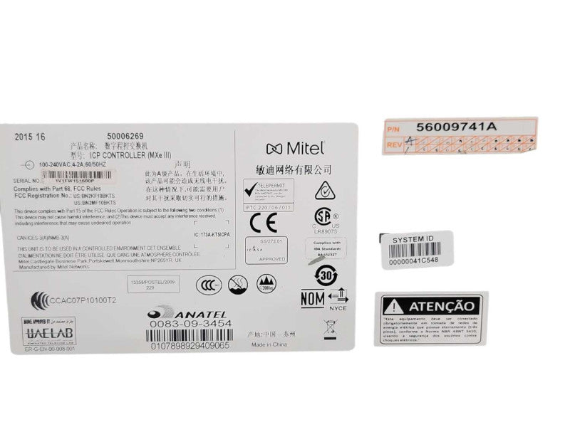 Mitel 3300 MXe III IPC Controller 50006269 /w x1 PSU, READ  _