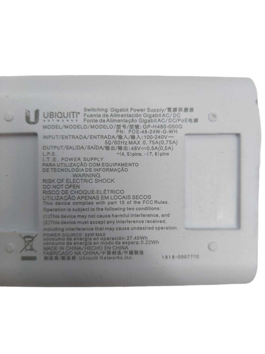 Ubiquiti Switching Gigabit Power Supply Model: GP-H480-050G PN: POE-48-24W-G =