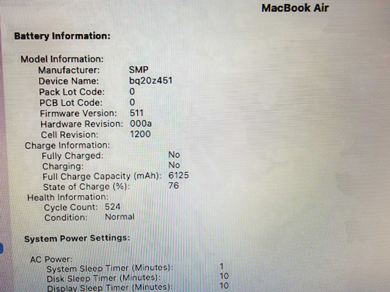 Apple Macbook Air 2017 13\\" Core i7-5650U @ 2.2GHz 8GB DDR3 120GB SSD (