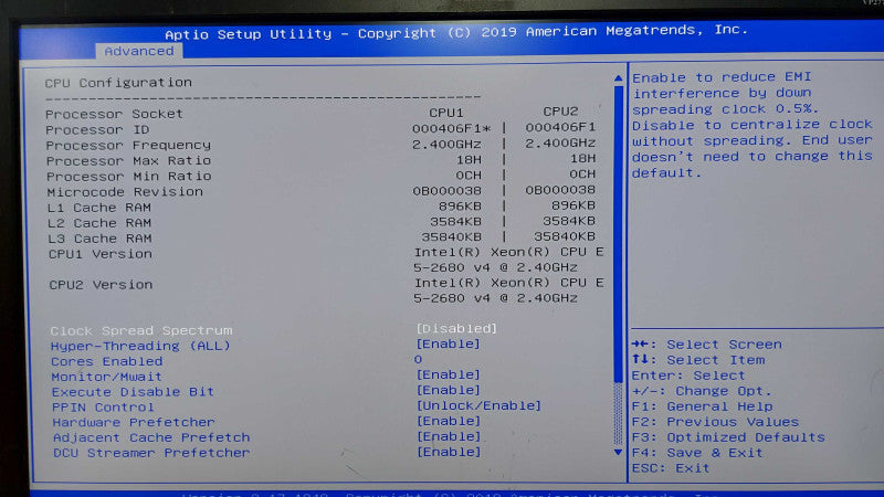 Nutanix Node Server NXS2U4NS24G500 4x NODE E5-2680 V4 16GB Ram #