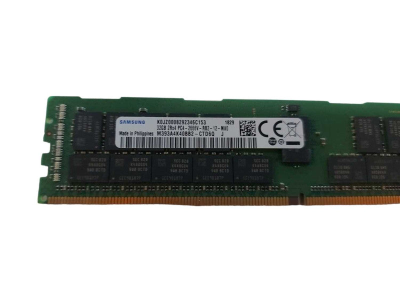 SAMSUNG 32GB 2RX4 PC4-2666V DDR4 DIMM SERVER MEMORY M393A4K40BB2 Q#