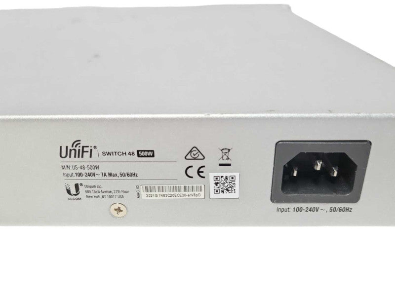 Ubiquiti US-48-500W UniFi 48-Port Managed PoE+ Switch, READ _