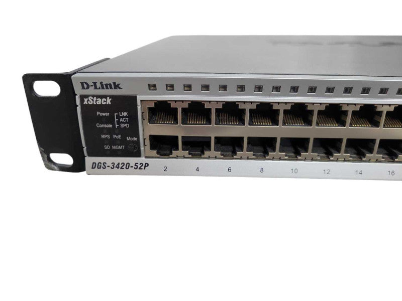D-Link xStack DGS-3420-52P | 48 Port Gigabit PoE Switch | 4x 10G SFP+ !