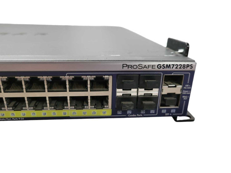 Netgear ProSafe 24-port Gigabit L2 + Managed Stackable Switch PoE GSM7228PS !