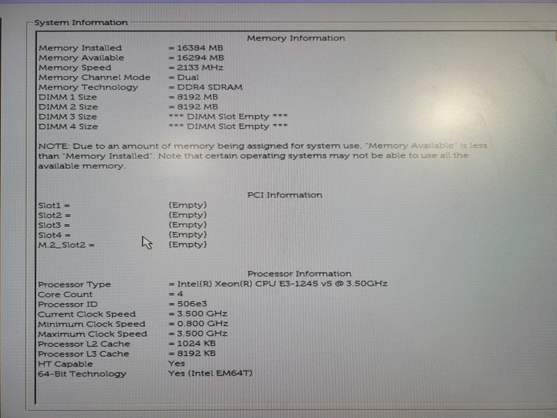Dell precision T3620 Xeon E3-1245 V5 @ 3.50ghz / 16gb ram / NO HDD/GPU !