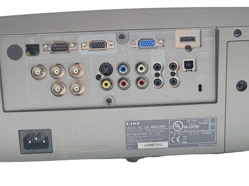 EIKI LC-WXL200 LCD Projector, 6063 Lamp counter Hours, READ _
