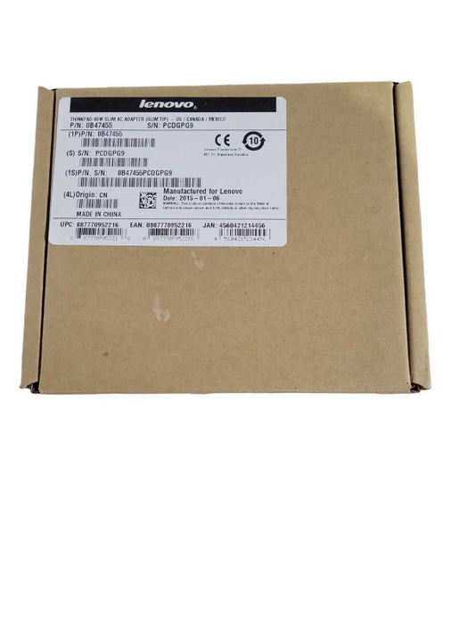 NEW-OPENBOX LENOVO - 0B47455 - THINKPAD 65W SLIM AC ADAPTER (SLIM TIP) !