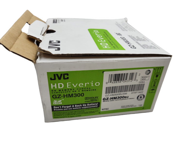 JVC HD Everio GZ-HM300 BU Digital Camcorder- &
