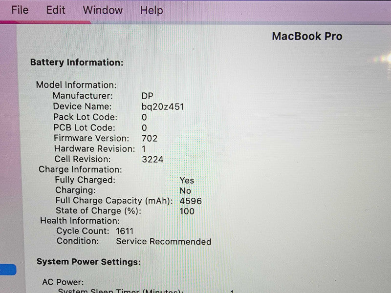 Apple Macbook Pro Retina 2015 13\\" Core i5-5287U @ 2.9GHz 8GB DDR3 250GB SSD [Read] (
