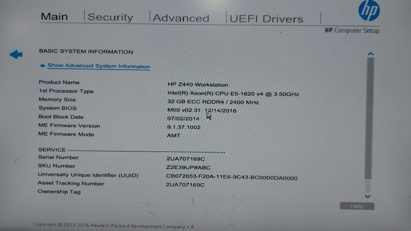 HP Z440 Workstation Xeon E5-1620 V4 @ 3.50ghz / 32gb ram / Quadro K1200 #