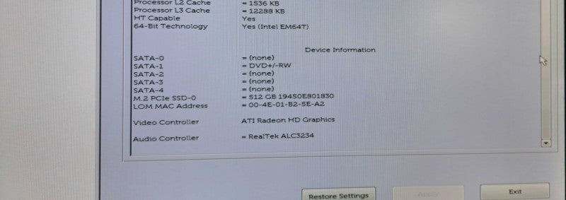 Dell Precision 3630 | Xeon E-2136 @ 3.30GHz 32GB DDR4 512GB NVMe No GPU )
