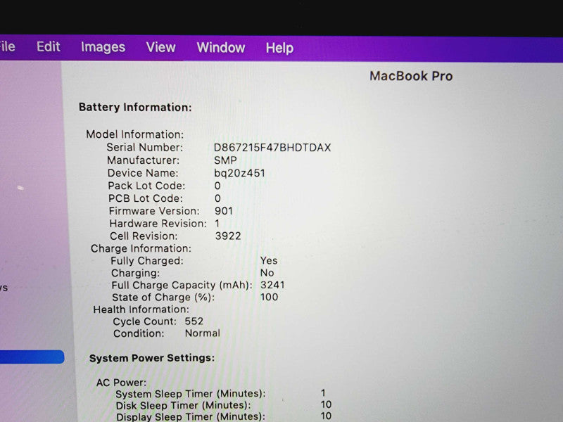 Apple Macbook Pro 2017 13\\" Core i5-7267U @ 3.1GHz 16GB DDR3 250GB SSD (