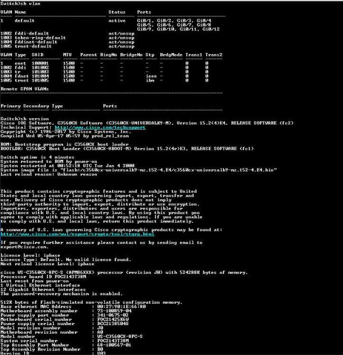 Cisco WS-C3560CX-8PC-S | 8x Gigabit PoE+ 2x SFP Silent Switch | Factory Reset )