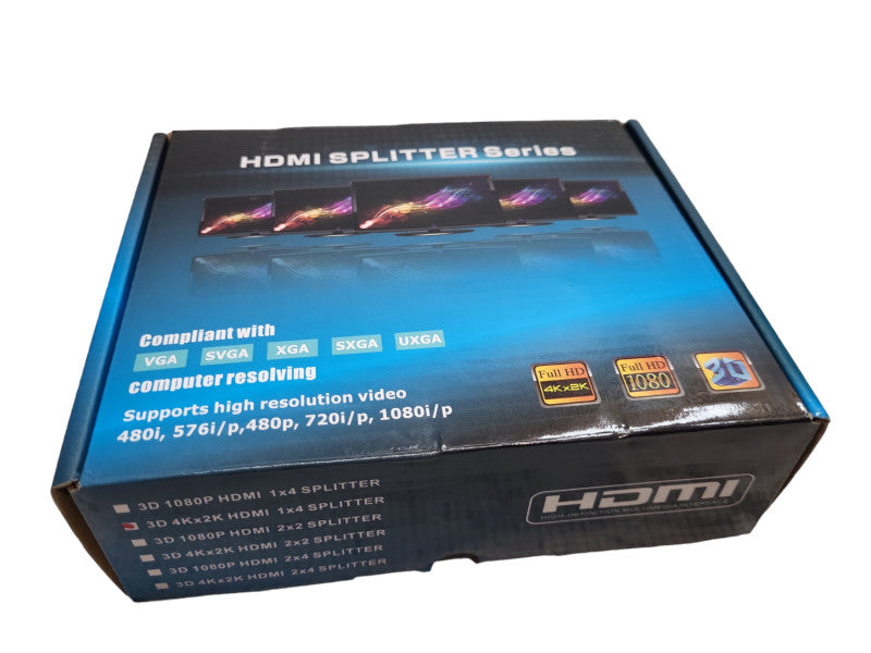 3D 4Kx2K HDMI 4 WAY SPLITTER &