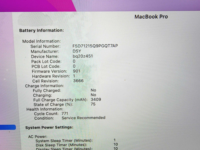 Apple Macbook Pro 2016 13\\" Core i5-6360U @ 2.0GHz 16GB DDR3 500GB SSD [Read] (