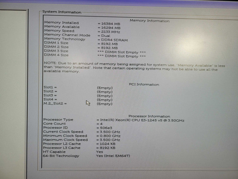 Dell precision T3620 Xeon E3-1245 V5 @ 3.50ghz / 16gb ram / NO HDD/GPU !