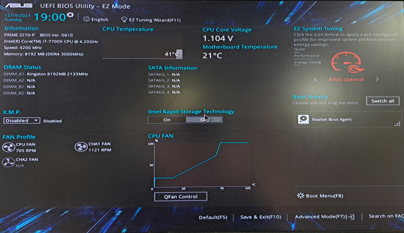 Custom PC | Asus Z270P Board | i7-7700K @ 4.20GHz 8GB DDR4 500W PSU )