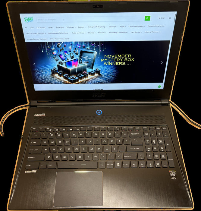 MSI MS-16H2 Gaming Laptop i7-4700HQ GTX870M 3GBGPU 16GB 128SSD FOR PARTS READ