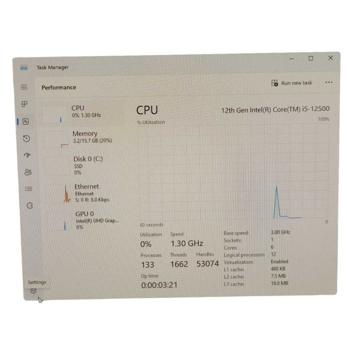 DELL OptiPlex 3000 with i5-12500 (6 core) @3.00GHz 16GB RAM & 512GB NVMe SSD  -