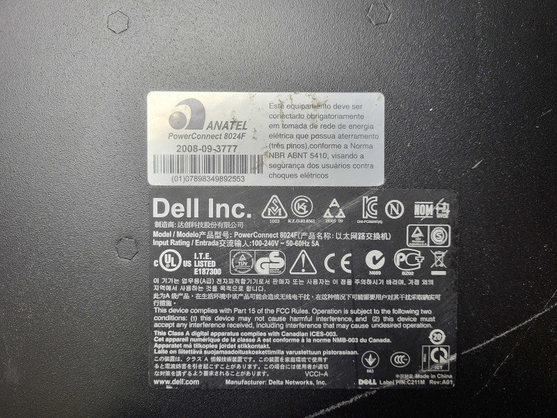 Dell PowerConnect 8024F 24 Port 10 GBE Fiber Switch Q$