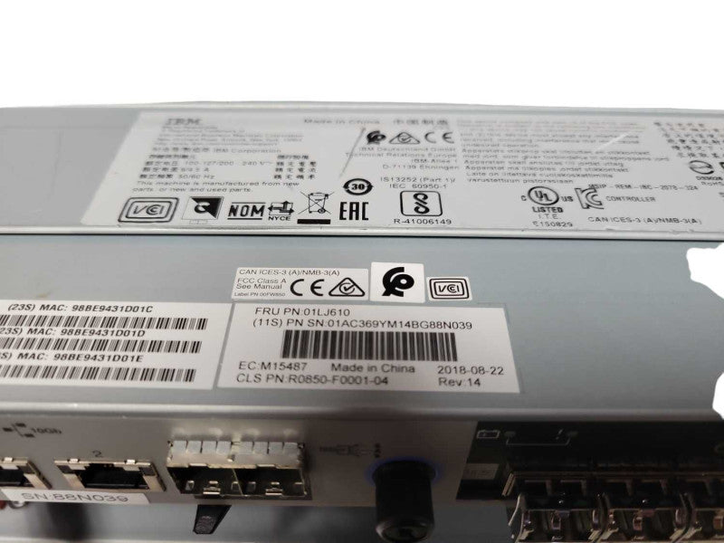 IBM Storwize V5000 24x 2.5\\" bays Storage Array 2x Nodes 01AC381, 2x PSU, READ Q_