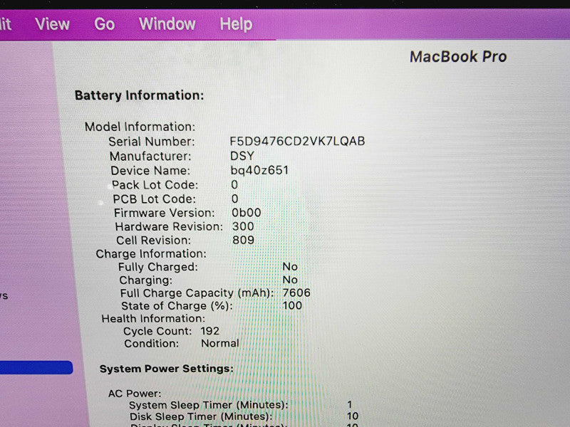 Apple Macbook Pro 2019 15\\" Core i9-9980HK @ 2.4GHz 32GB DDR4 1TB SSD Radeon Pro 5500M 4GB (