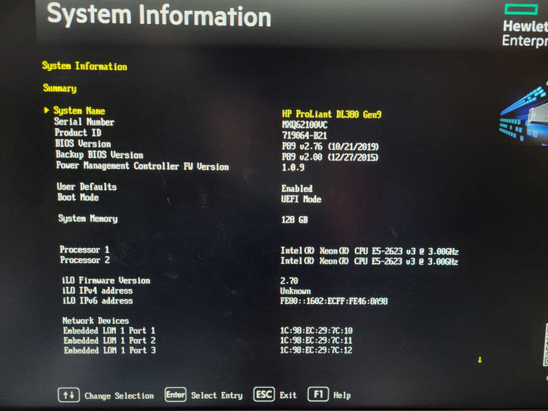 HP ProLiant DL380 Gen9 2x Xeon E5-2623 v3 @ 3GHz 128GB DDR4 P440ar 2.5\\" $