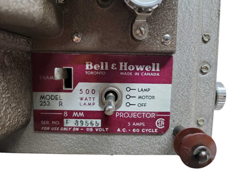 Bell & Howell 253R 8mm Projector %