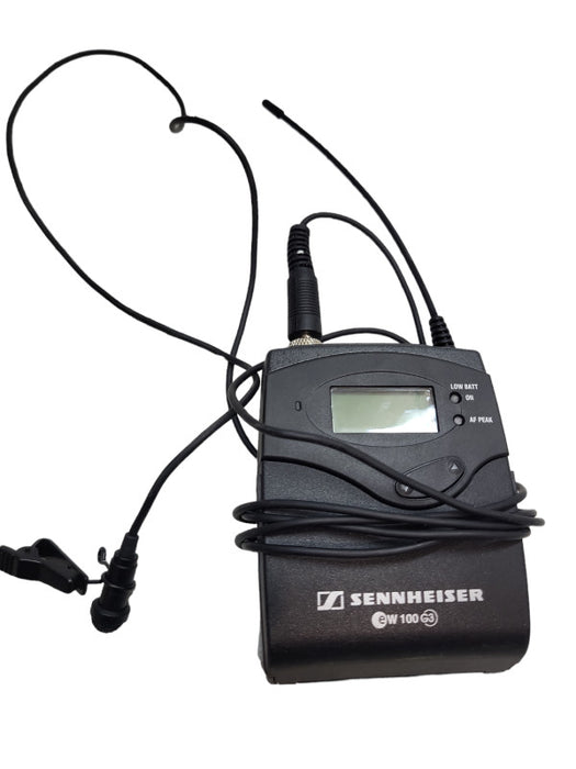 Sennheiser e835 Dynamic microphone with  ew100 g3 transmitter, body pack &