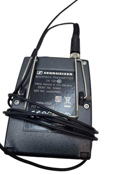 Sennheiser e835 Dynamic microphone with  ew100 g3 transmitter, body pack &