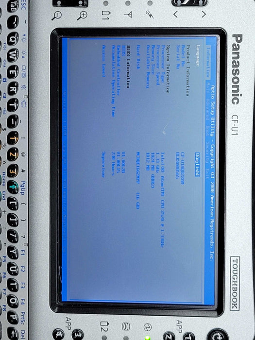 Panasonic Toughbook CF-U1 - Intel Atom 2520 | 1GB RAM | 16GB SSD %