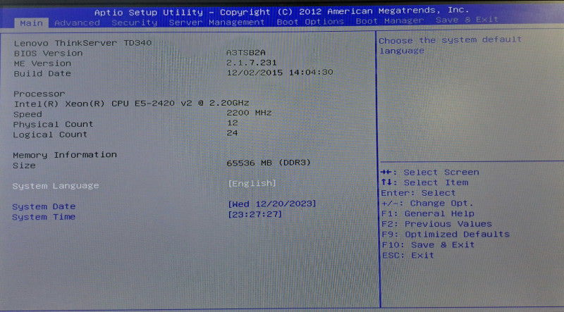 Lenovo ThinkServer TD340 | 2x Xeon E5-2420 v2 @ 2.20GHz 64GB Ram LSI RAID )