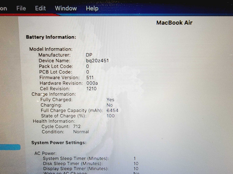 Apple Macbook Air 2014 13\\" Core i5-4260U @ 1.4Ghz 4GB DDR3 250GB SSD (