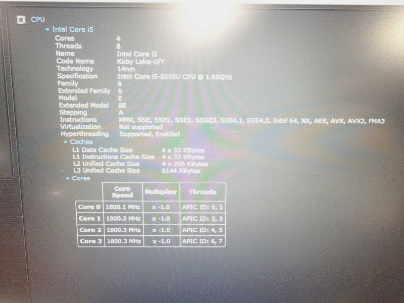 HP Elitebook 840 G5 14\\" Core i5-8250U @ 1.6GHz 32GB DDR4 1TB Nvme (
