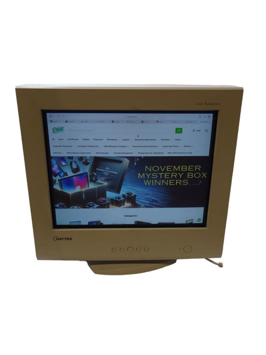 DAYTEK 905DF \\"Low Radiation\\" 17\\" Flat Screen CRT Monitor Made In Korea