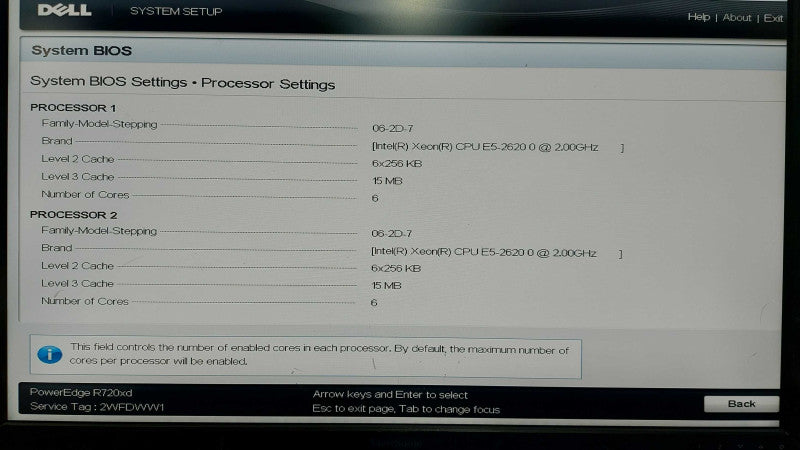 Dell Poweredge R720XD 2x Xeon E5-2620 @ 2.00GHZ / 64gb ram / H310 Mini Raid #