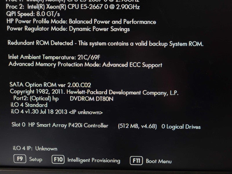 HP ProLiant DL380p Gen8 E5-2667 0 @ 2.9GHz 32GB ECC DDR3 P420i 2.5\\" $