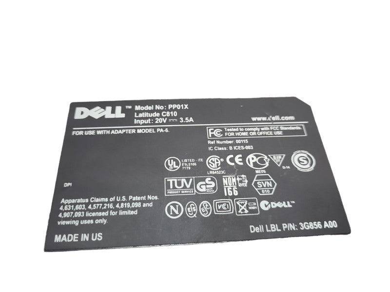 Dell Latitude C810 Model PP01X Vintage P3 Laptop &