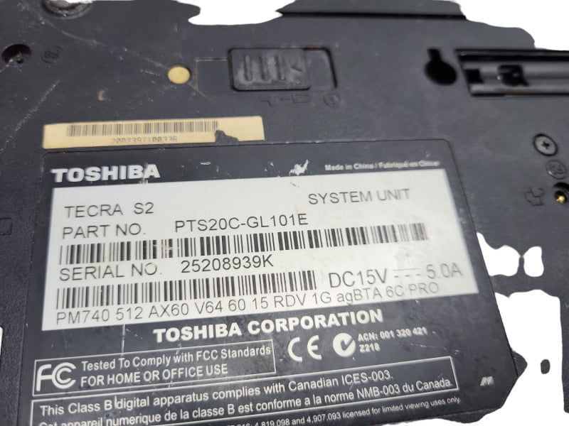 Toshiba Tecra S2 Pentium 1.6GHz Vintage Laptop &